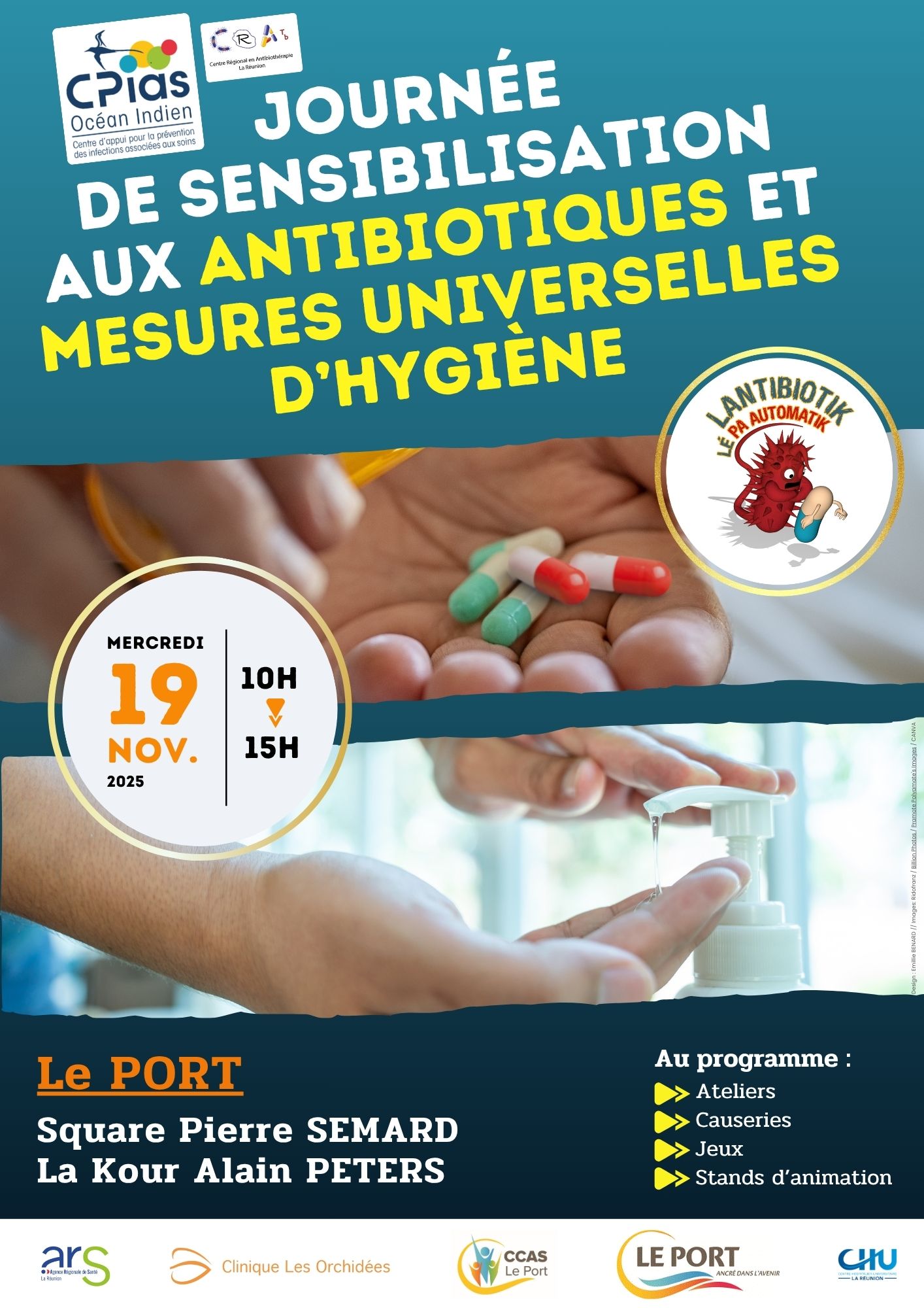 JOURNÉE DE SENSIBILISATION AUX ANTIBIOTIQUES ET MESURES UNIVERSELLES D'HYGIENE